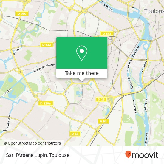 Mapa Sarl l'Arsene Lupin, Place Henri Maurette 31100 Toulouse