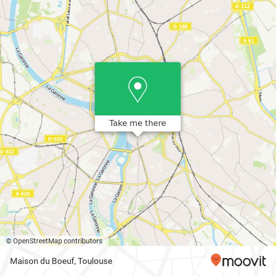 Mapa Maison du Boeuf, 10 Rue Pharaon 31000 Toulouse