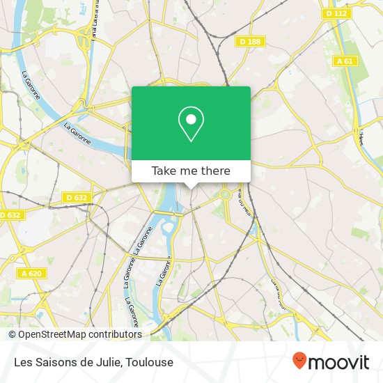 Les Saisons de Julie, 25 Rue Pharaon 31000 Toulouse map
