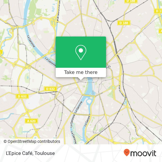 Mapa L'Epice Café, 4 Rue Réclusane 31300 Toulouse