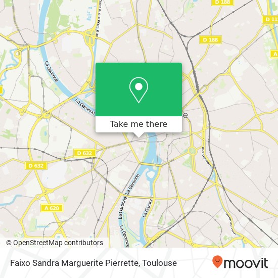 Mapa Faixo Sandra Marguerite Pierrette, 16 Place Olivier 31300 Toulouse