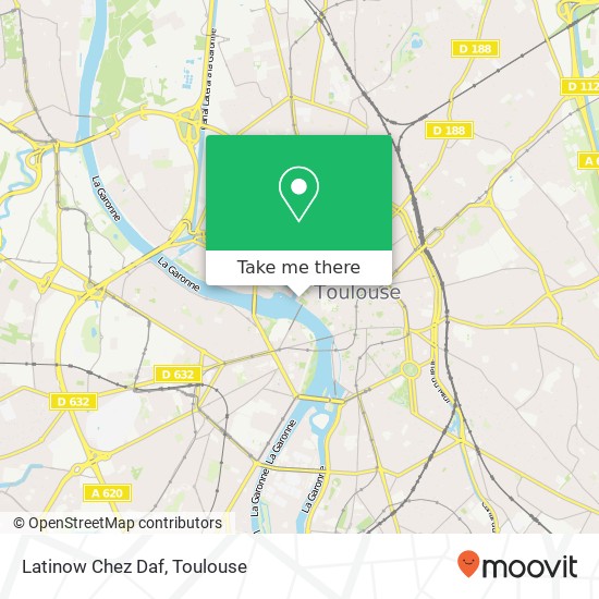 Mapa Latinow Chez Daf, 16 Place Saint-Pierre 31000 Toulouse