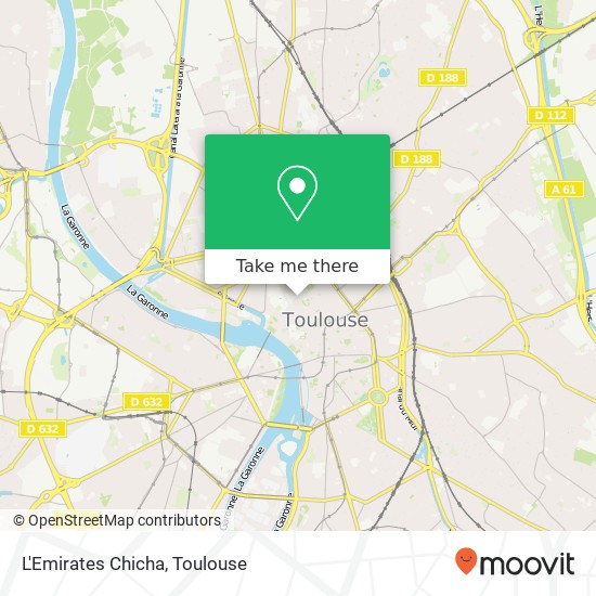 Mapa L'Emirates Chicha, 39 Rue des Lois 31000 Toulouse