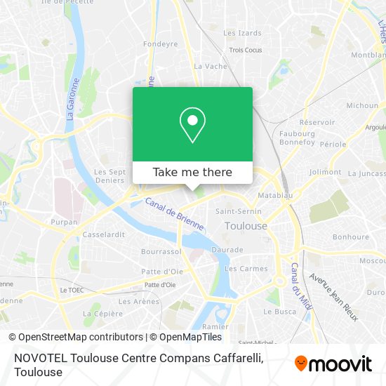 NOVOTEL Toulouse Centre Compans Caffarelli map