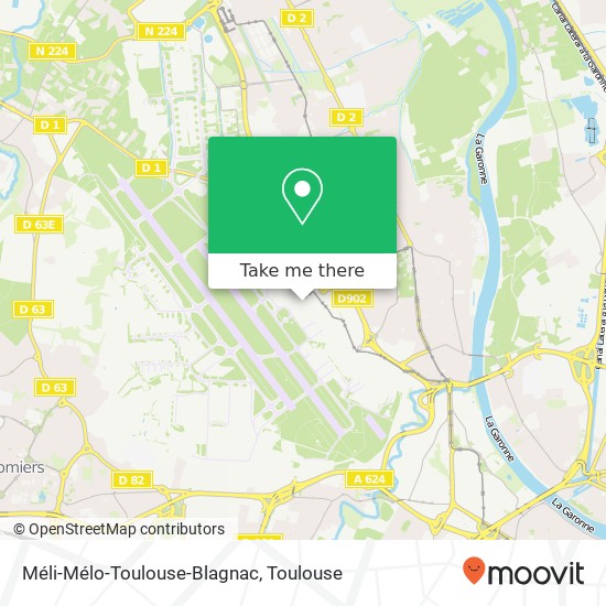 Mapa Méli-Mélo-Toulouse-Blagnac, 31700 Blagnac