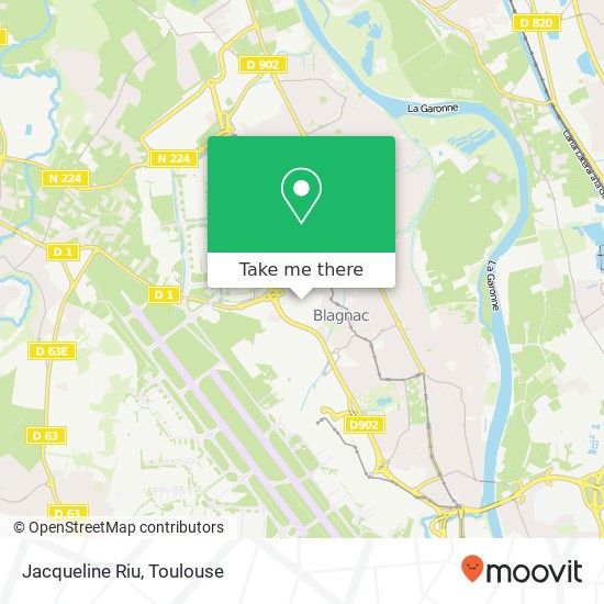 Jacqueline Riu, 31700 Blagnac map