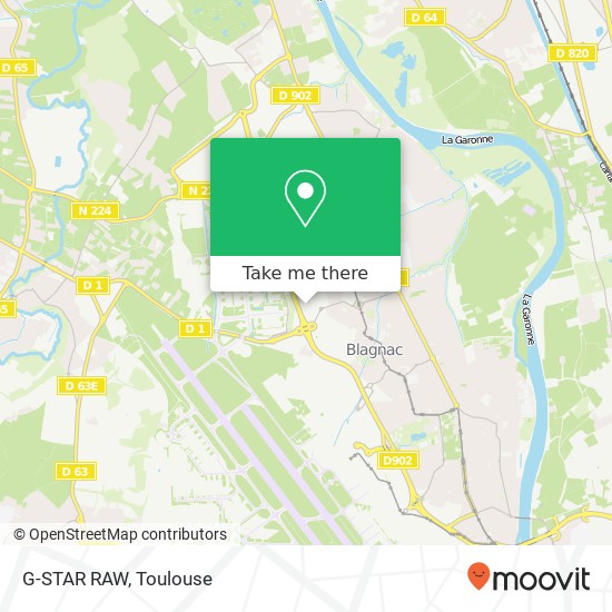 G-STAR RAW, 2 Rue Gustave Flaubert 31700 Blagnac map