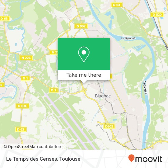 Le Temps des Cerises, 2 Rue Gustave Flaubert 31700 Blagnac map