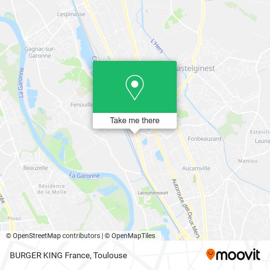 Mapa BURGER KING France