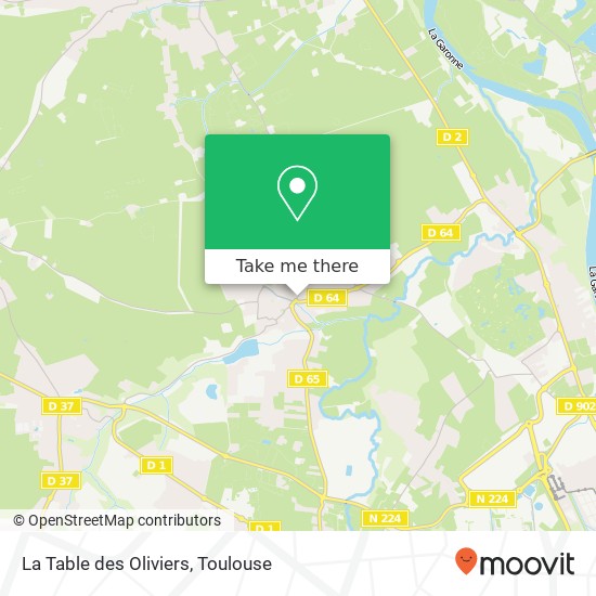 Mapa La Table des Oliviers, 50 Route de Merville 31840 Aussonne