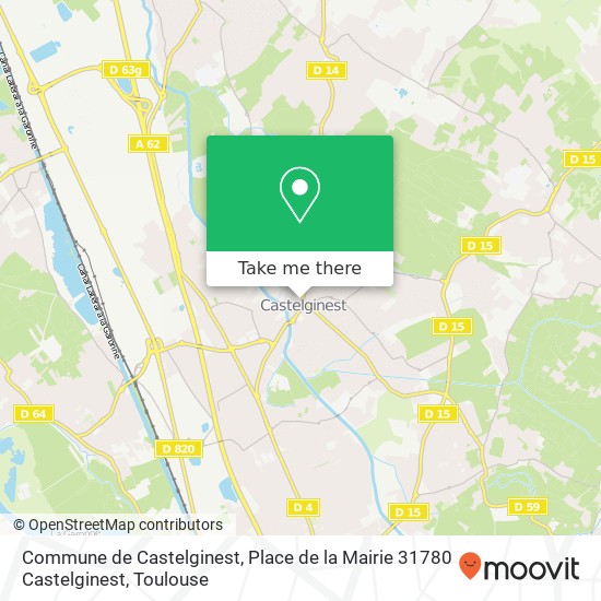 Commune de Castelginest, Place de la Mairie 31780 Castelginest map