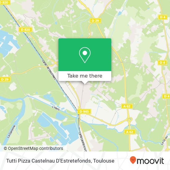 Tutti Pizza Castelnau D'Estretefonds, 31620 Castelnau-d'Estrétefonds map