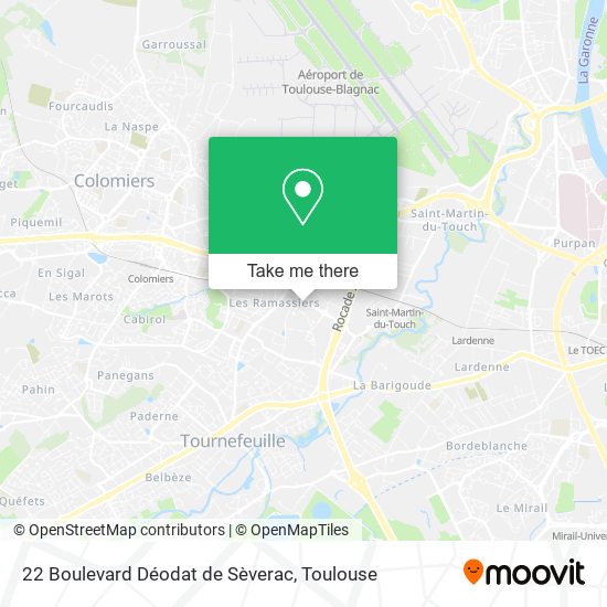 Mapa 22 Boulevard Déodat de Sèverac