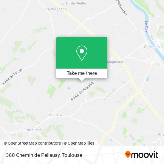 380 Chemin de Pellausy map