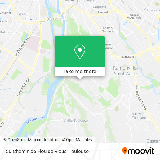 50 Chemin de Flou de Rious map