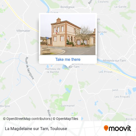 La Magdelaine sur Tarn map