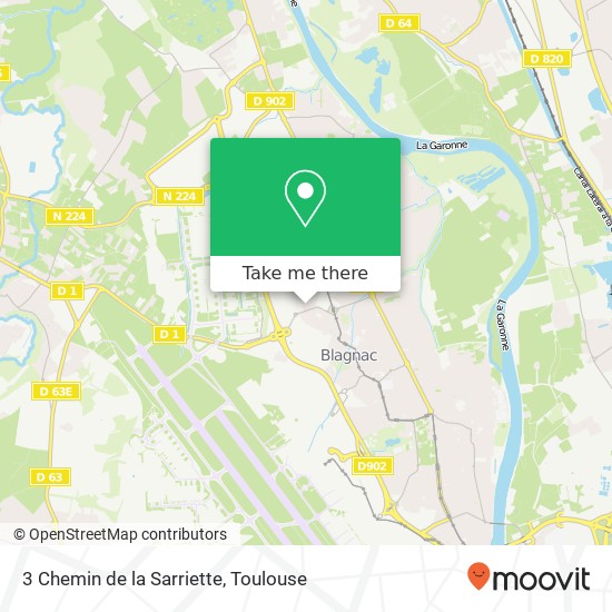 Mapa 3 Chemin de la Sarriette