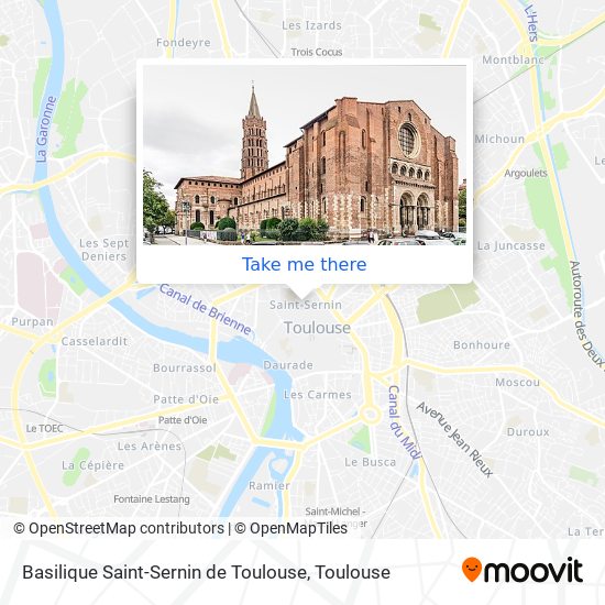 Mapa Basilique Saint-Sernin de Toulouse