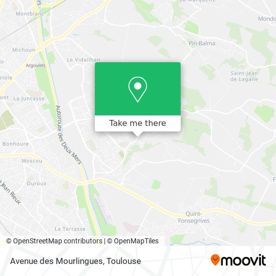 Avenue des Mourlingues map