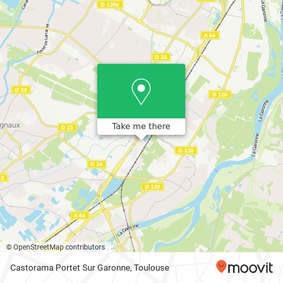 Castorama Portet Sur Garonne map