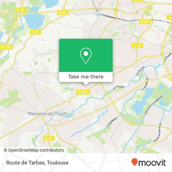 Route de Tarbes map