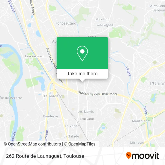 262 Route de Launaguet map
