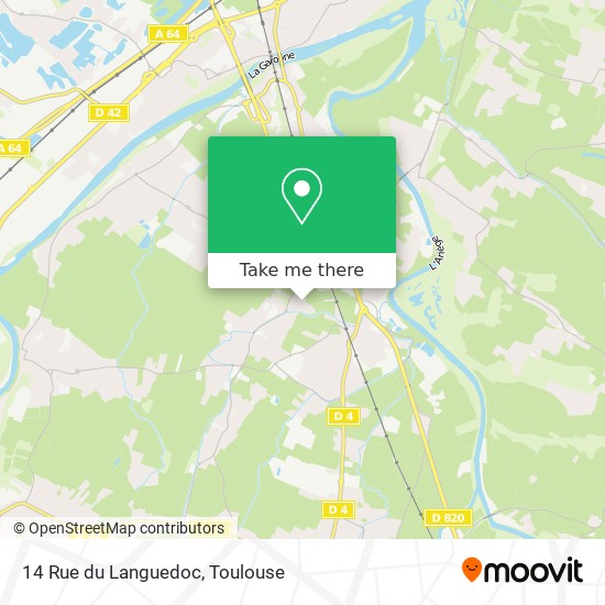 Mapa 14 Rue du Languedoc