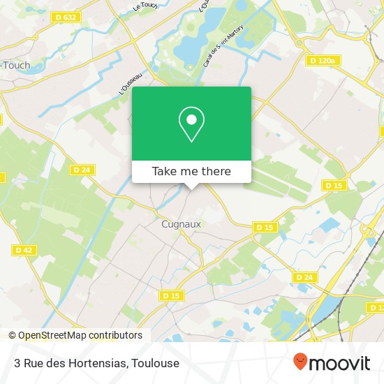 Mapa 3 Rue des Hortensias