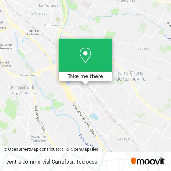 centre commercial Carrefour map