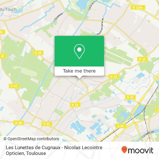 Les Lunettes de Cugnaux - Nicolas Lecointre Opticien map
