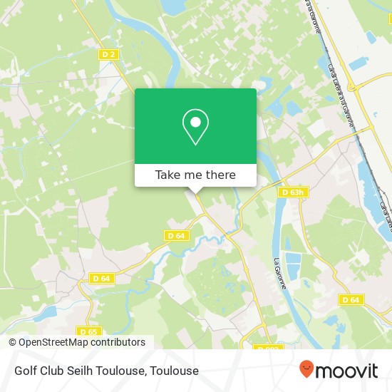 Golf Club Seilh Toulouse map