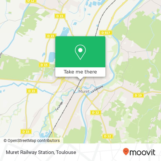 Muret Railway Station map