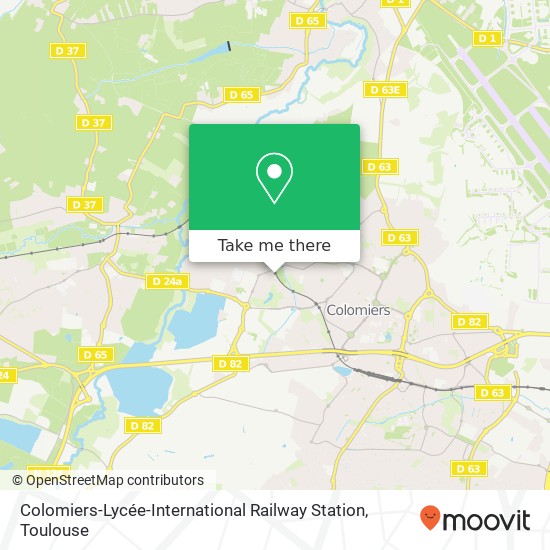 Colomiers-Lycée-International Railway Station map