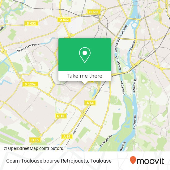 Ccam Toulouse,bourse Retrojouets map