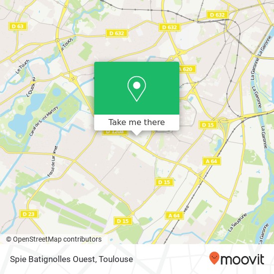 Spie Batignolles Ouest map