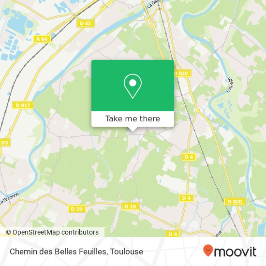 Chemin des Belles Feuilles map