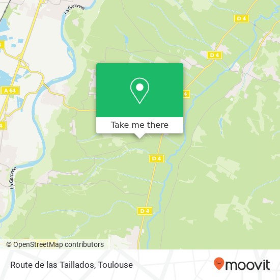 Route de las Taillados map