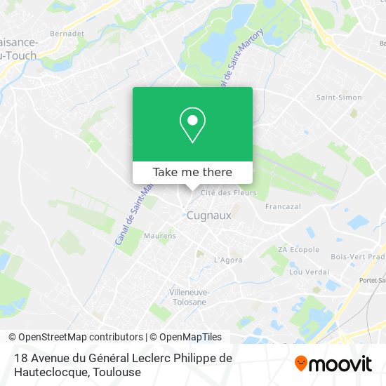 18 Avenue du Général Leclerc Philippe de Hauteclocque map