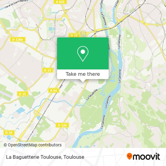 La Baguetterie Toulouse map