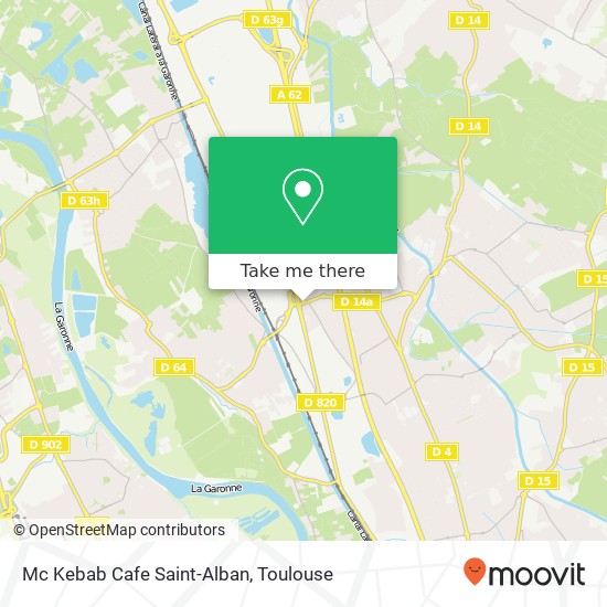Mapa Mc Kebab Cafe Saint-Alban, 41 Rue de Fenouillet 31140 Saint-Alban