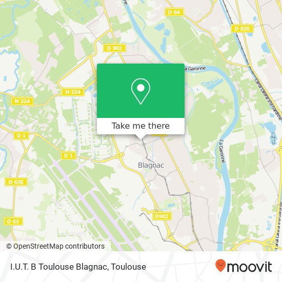 Mapa I.U.T. B Toulouse Blagnac