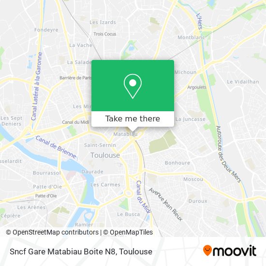 Sncf Gare Matabiau Boite N8 map
