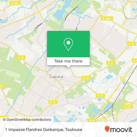 Mapa 1 Impasse Flandres Dunkerque