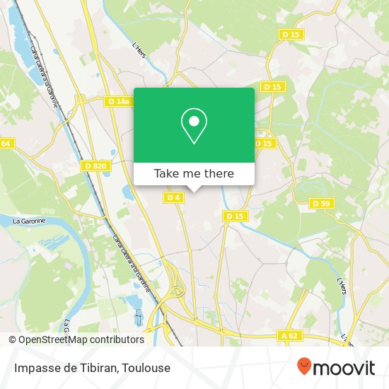 Impasse de Tibiran map