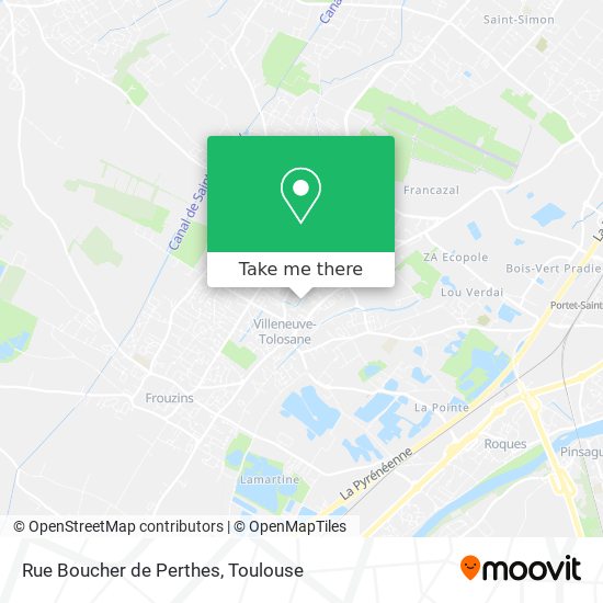 Mapa Rue Boucher de Perthes