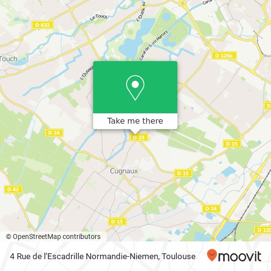 Mapa 4 Rue de l'Escadrille Normandie-Niemen