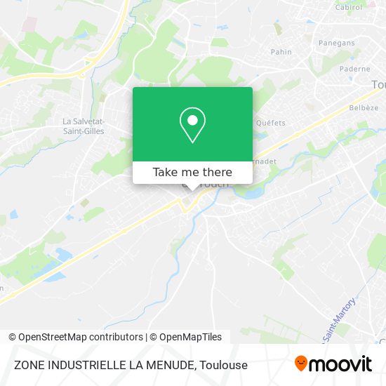 ZONE INDUSTRIELLE LA MENUDE map