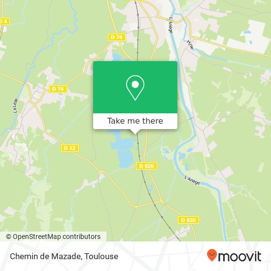 Chemin de Mazade map