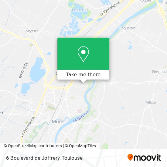 Mapa 6 Boulevard de Joffrery
