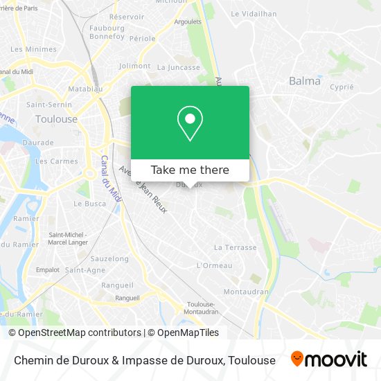 Mapa Chemin de Duroux & Impasse de Duroux
